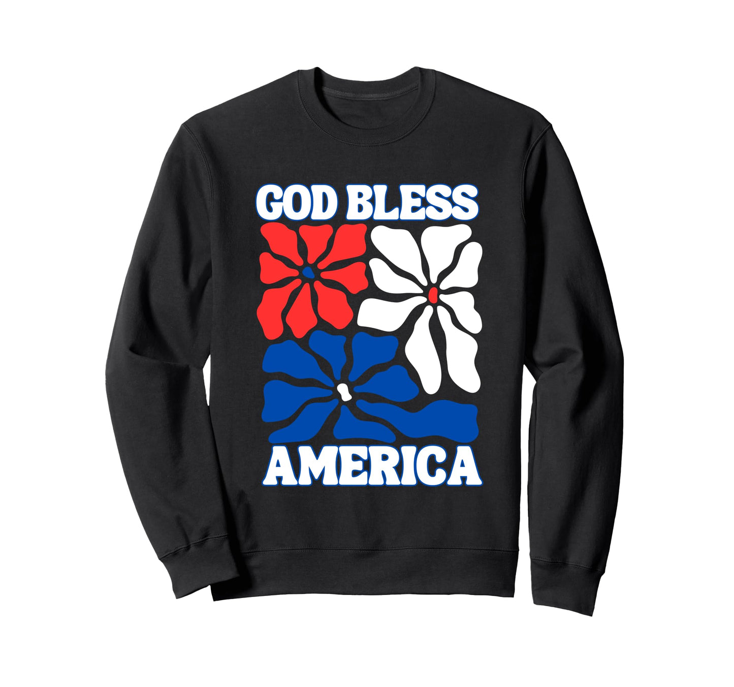 God Bless America Abstract Boho Sweatshirt - Custom Art Print Unisex - T-Shirt, Sweatshirt, Hoodie
