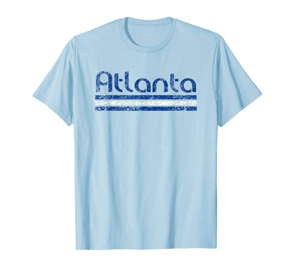 Atlanta Georgia Weathered Stripe T-Shirt - Unique Graphic Men Women - T-Shirt, Sweatshirt, Hoodie