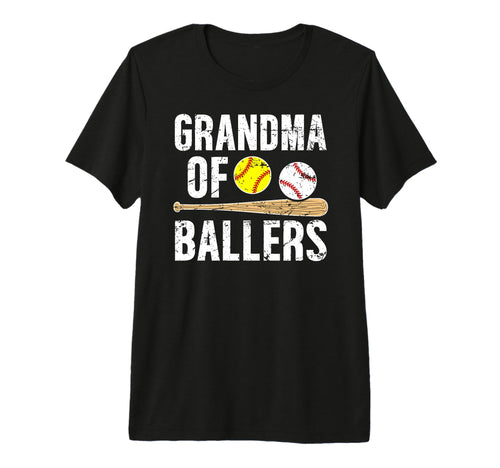 Grandma Ballers Baseball Softball T-Shirt - Custom Art Print Unisex - T-Shirt, Sweatshirt, Hoodie