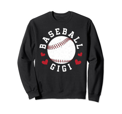 Baseball Gigi Grandma Gigi Baseball Sweatshirt - Unique Graphic for Adults - T-Shirt, Sweatshirt, Hoodie