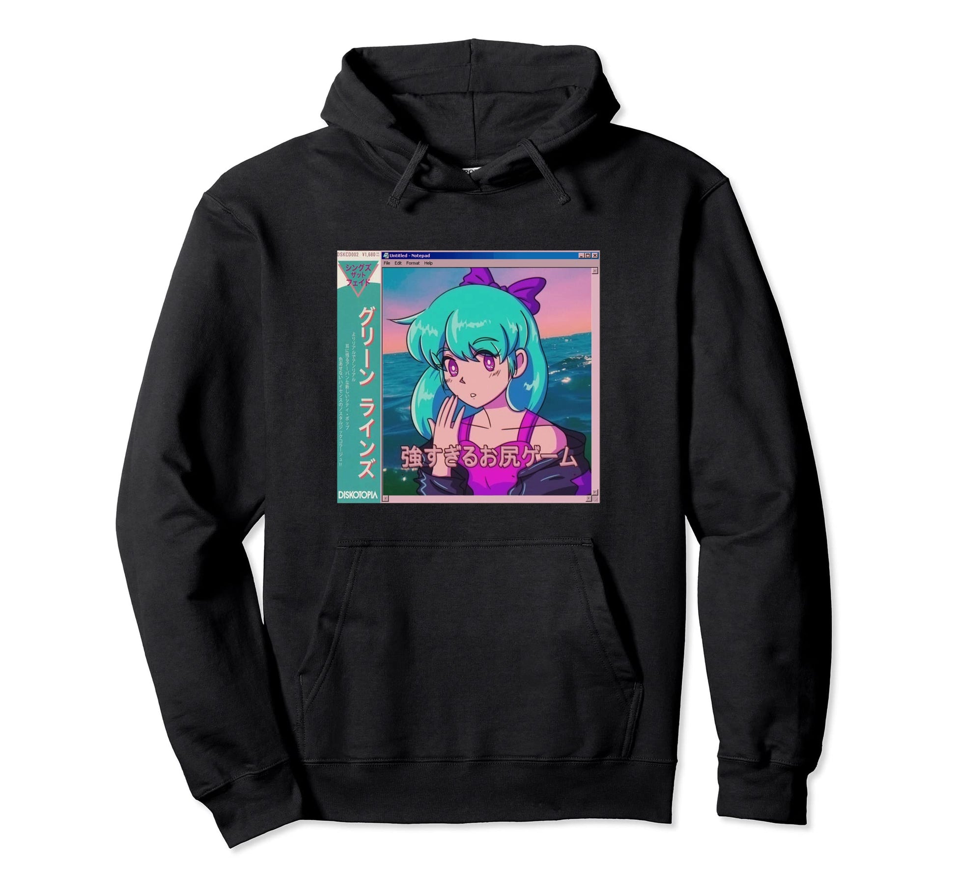 Vaporwave Anime Aesthetic 80S Hoodie - Minimalist Print Men Women - T-Shirt, Sweatshirt, Hoodie