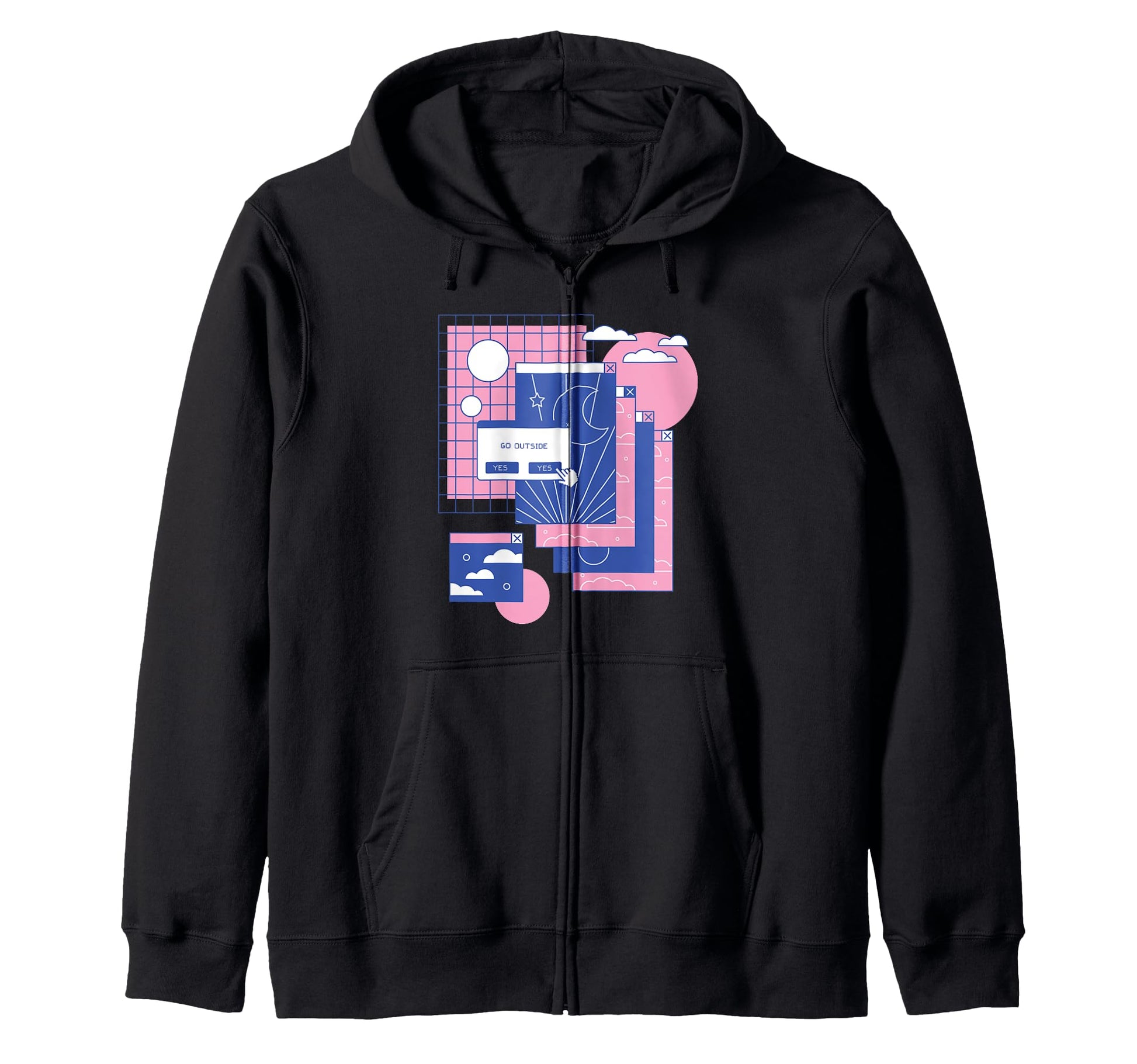 Vaporwave Aesthetic 80S 90S Sweatshirt - Unique Graphic for Adults - T-Shirt, Sweatshirt, Hoodie