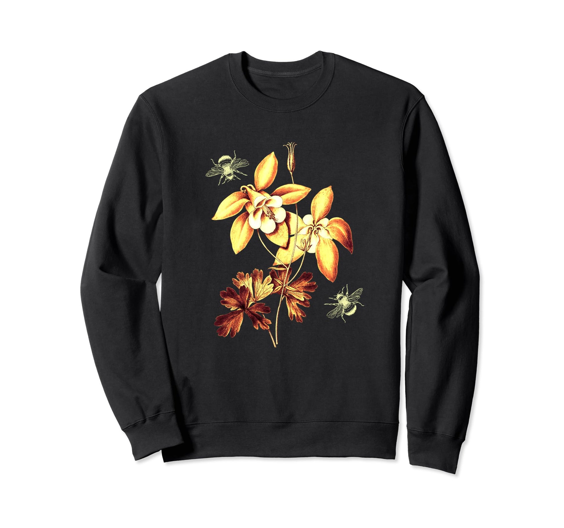 Botanical Garden Yellow Flower Bee Sweatshirt - Novelty Apparel Men Women - T-Shirt, Sweatshirt, Hoodie