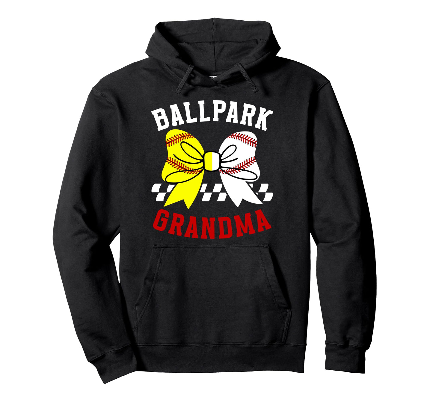 Ballpark Grandma Softball Baseball Hoodie - Streetwear Style Men Women - T-Shirt, Sweatshirt, Hoodie
