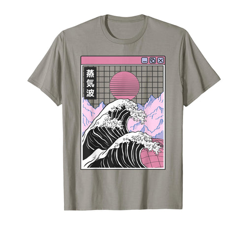 Great Wave Off Kanagawa Grid T-Shirt - Casual Everyday Wear Men Women - T-Shirt, Sweatshirt, Hoodie