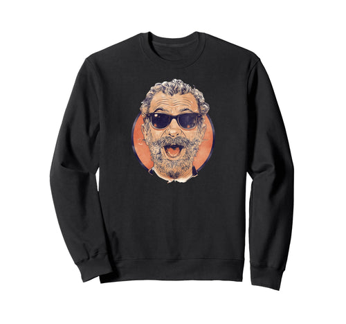 Hipster Beard Portrait Sweatshirt - Casual Everyday Wear Men Women - T-Shirt, Sweatshirt, Hoodie