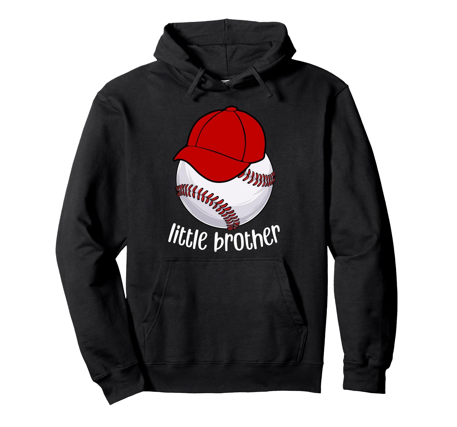 Little Brother Baseball Brother Hoodie - Casual Everyday Wear Unisex - T-Shirt, Sweatshirt, Hoodie