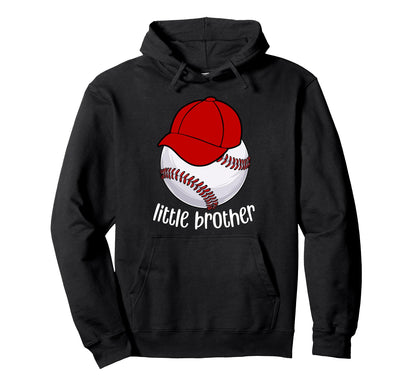 Little Brother Baseball Brother Hoodie - Casual Everyday Wear Unisex - T-Shirt, Sweatshirt, Hoodie