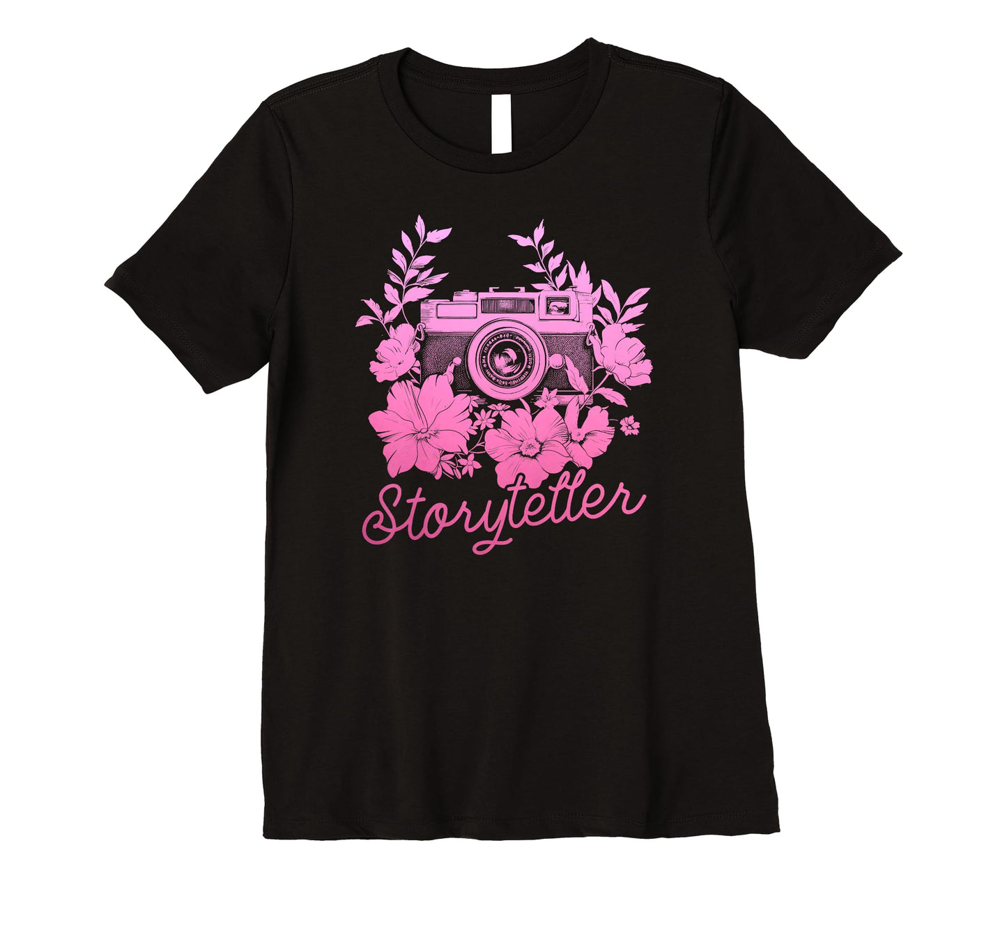 Womens Photographer Storyteller Camera T-Shirt - Trendy Graphic Men Women - T-Shirt, Sweatshirt, Hoodie