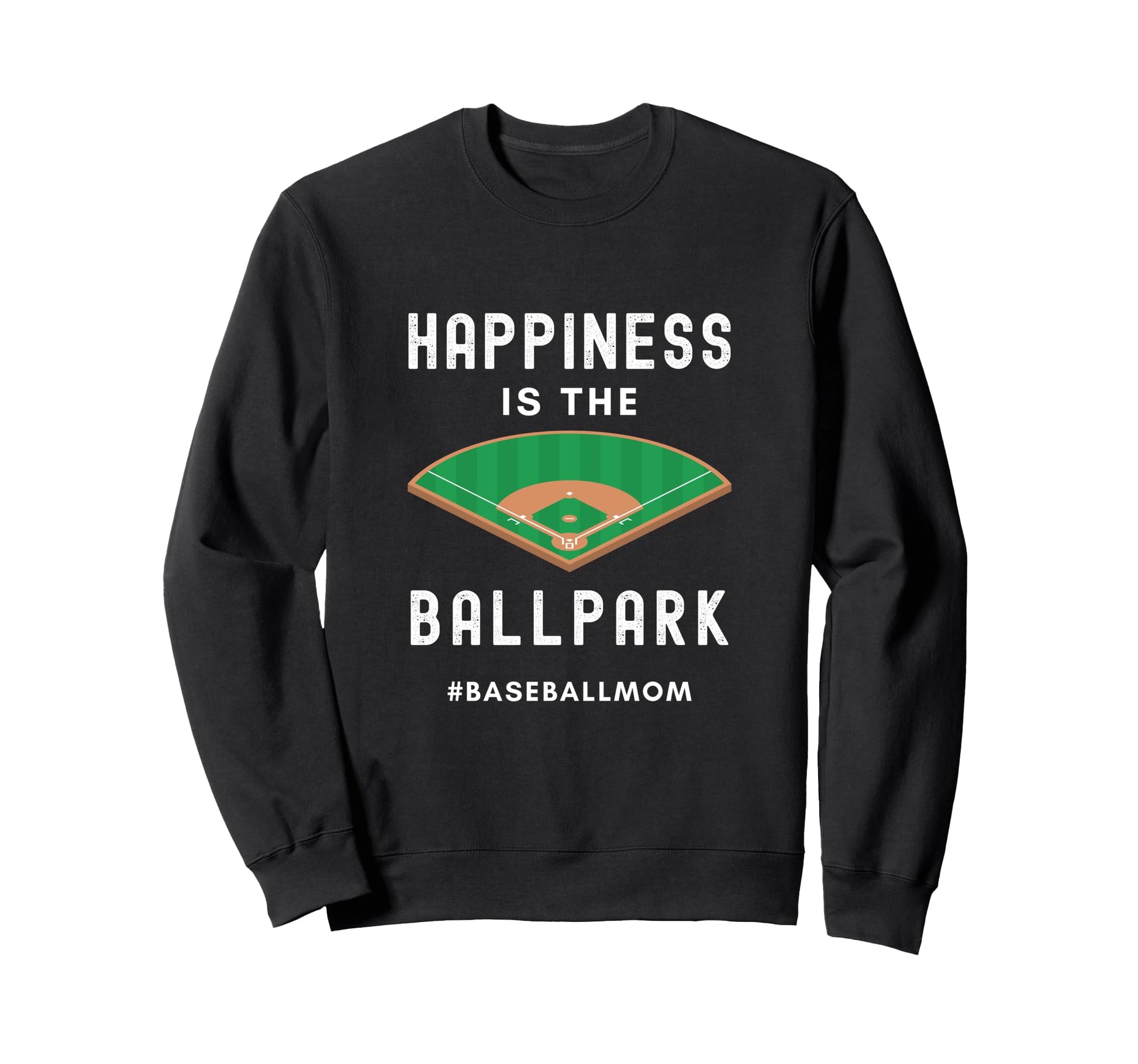 Baseball Mom Life Happiness Is Sweatshirt - Minimalist Print Men Women - T-Shirt, Sweatshirt, Hoodie