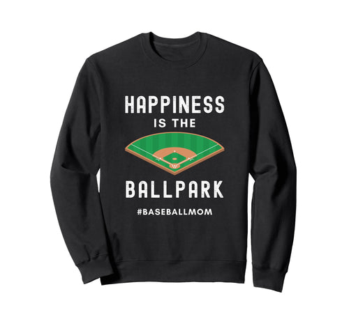 Baseball Mom Life Happiness Is Sweatshirt - Minimalist Print Men Women - T-Shirt, Sweatshirt, Hoodie