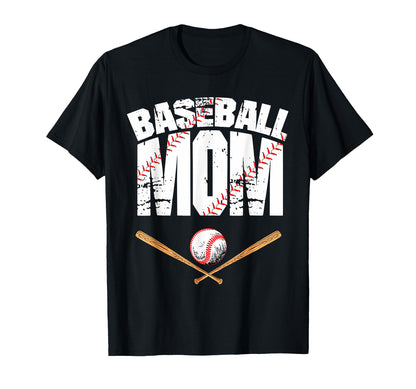 Baseball Mom Baseball Player Game T-Shirt - Casual Everyday Wear Unisex - T-Shirt, Sweatshirt, Hoodie