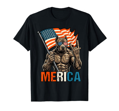 Pitbull American Patriotic Us Flag T-Shirt - Aesthetic Graphic Men Women - T-Shirt, Sweatshirt, Hoodie