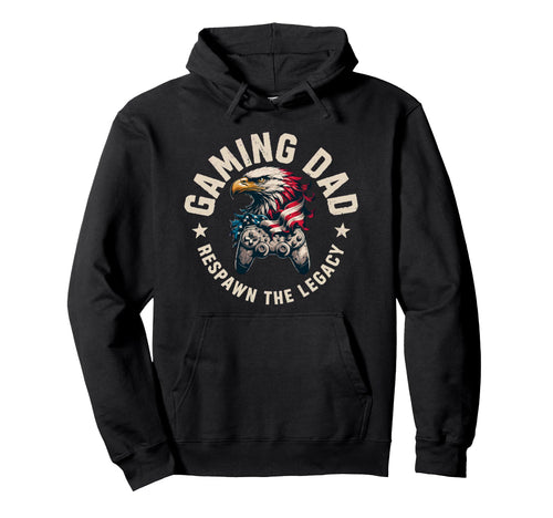 Respawn Legacy Patriotic Usa Gaming Dad Hoodie - Minimalist Print Unisex - T-Shirt, Sweatshirt, Hoodie