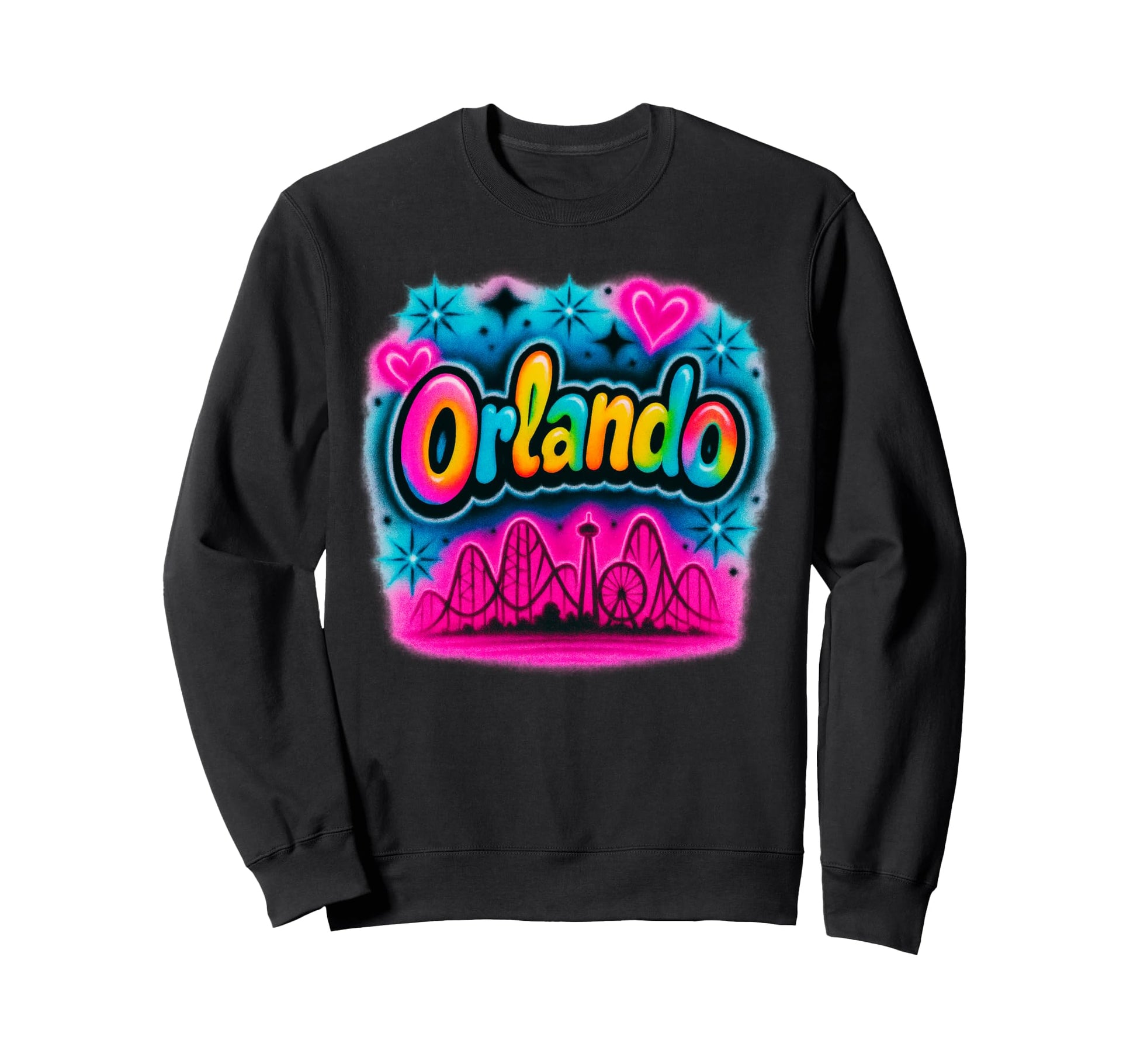 Orlando Florida Rainbow Amusement Park Sweatshirt - Minimalist Print Unisex - T-Shirt, Sweatshirt, Hoodie