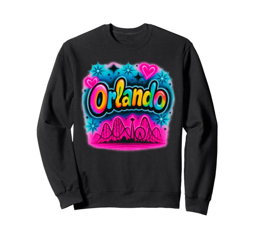Orlando Florida Rainbow Amusement Park Sweatshirt - Minimalist Print Unisex - T-Shirt, Sweatshirt, Hoodie