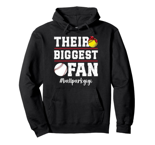 Biggest Fan Ballpark Gigi Baseball Hoodie - Fun Novelty Design Men Women - T-Shirt, Sweatshirt, Hoodie