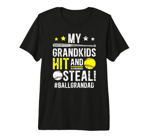 Mens Ball Grandad Baseball Softball T-Shirt - Aesthetic Graphic Men Women - T-Shirt, Sweatshirt, Hoodie