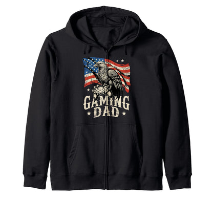 Usa Fathers Day Gaming Papa T-Shirt - Fun Novelty Design Unisex - T-Shirt, Sweatshirt, Hoodie