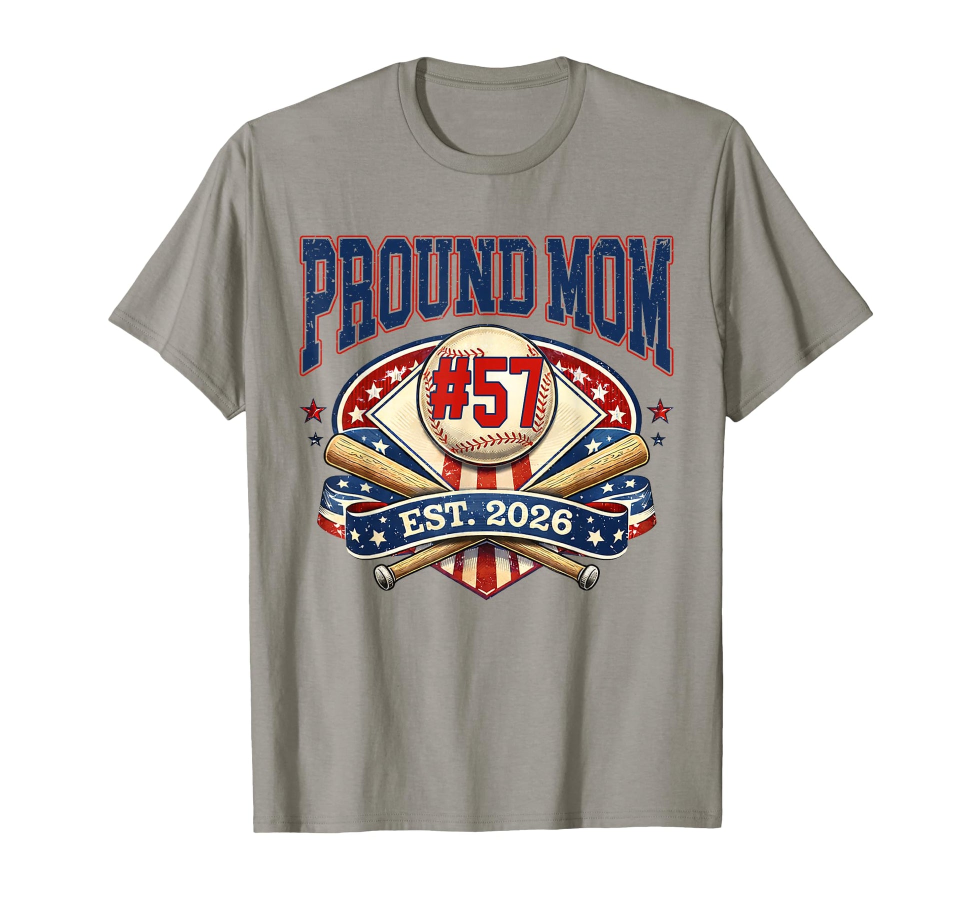 Custom Proud Mom Baseball Jersey T-Shirt - Aesthetic Graphic for Adults - T-Shirt, Sweatshirt, Hoodie
