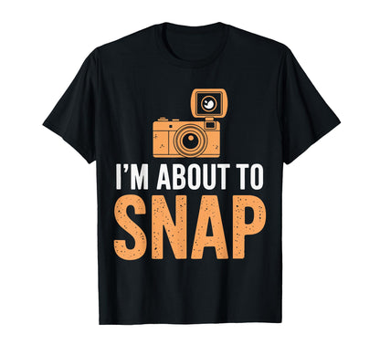 Camera Photographer T-Shirt - Aesthetic Graphic Unisex - T-Shirt, Sweatshirt, Hoodie