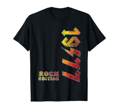 1977 Rock Music Lovers Gift T-Shirt - Streetwear Style Men Women - T-Shirt, Sweatshirt, Hoodie
