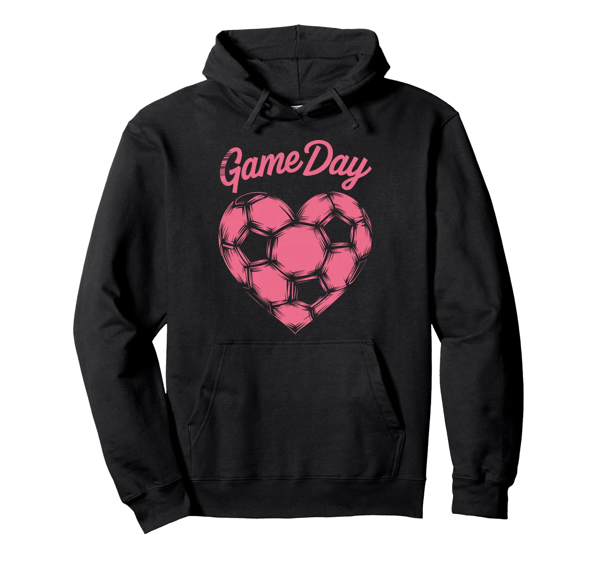 Womens Soccer Game Day Ladies Heart Hoodie - Novelty Apparel Men Women - T-Shirt, Sweatshirt, Hoodie
