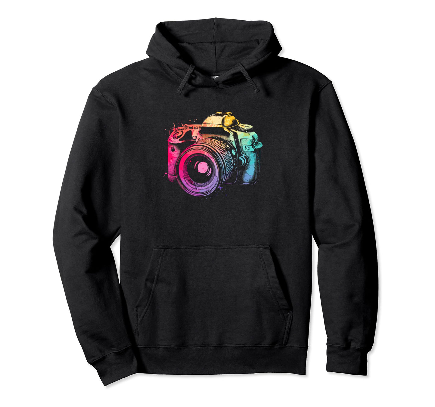 Colorful Camera Photographer Passion Lover Hoodie - Streetwear Style Unisex - T-Shirt, Sweatshirt, Hoodie