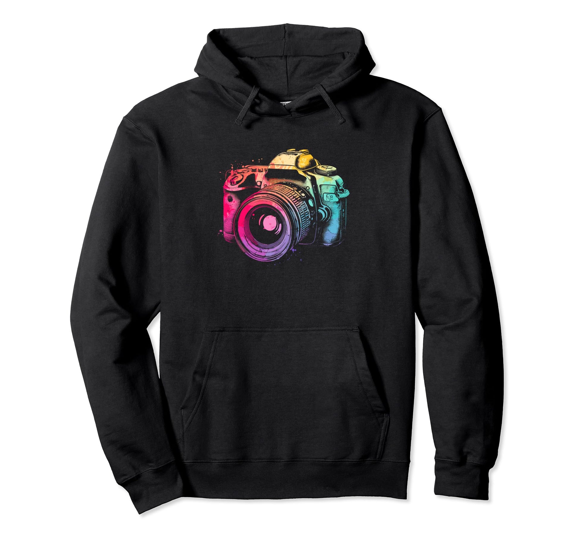 Colorful Camera Photographer Passion Lover Hoodie - Streetwear Style Unisex - T-Shirt, Sweatshirt, Hoodie