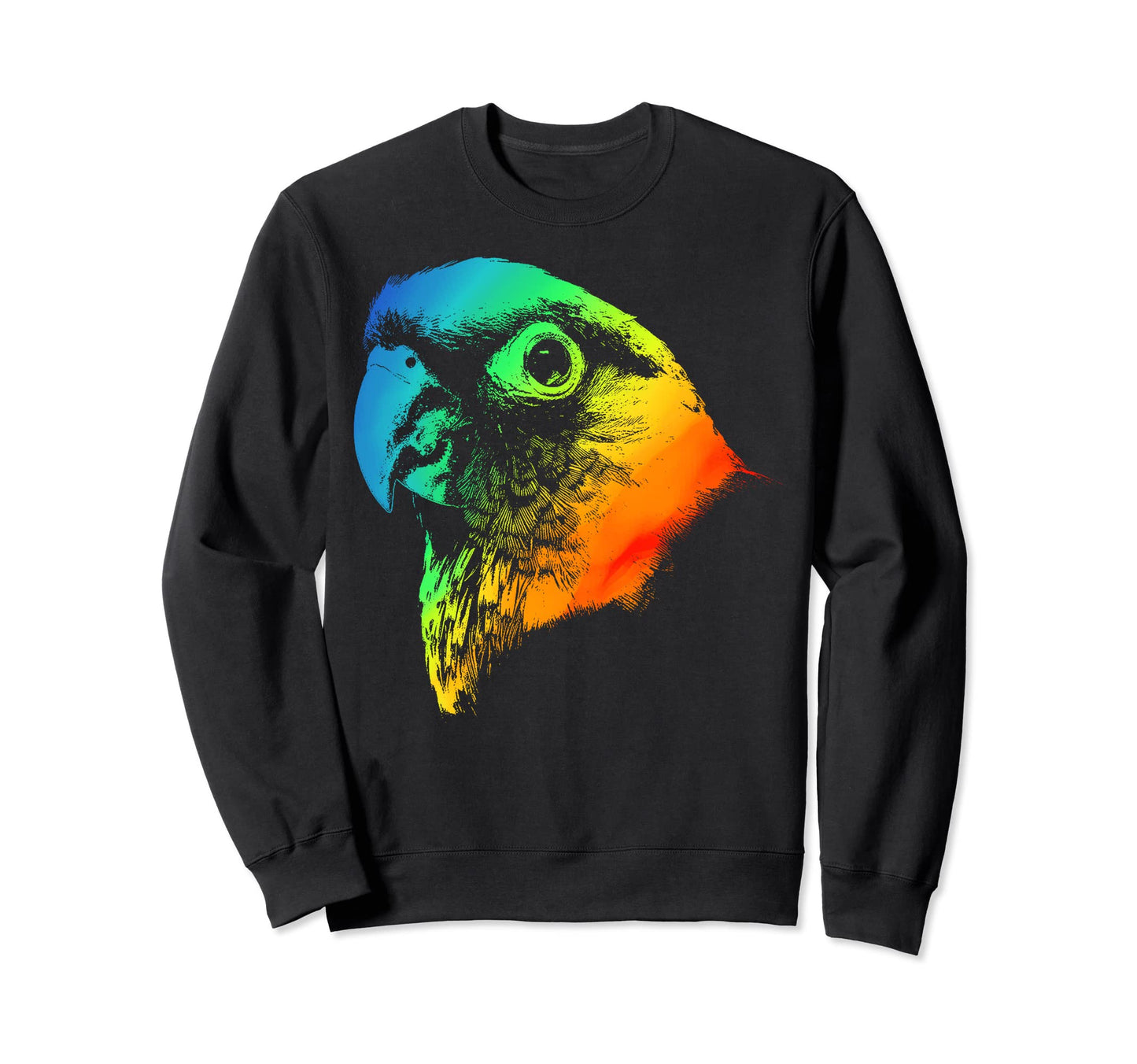 Conure Colorful Rainbow Sweatshirt - Minimalist Print for Adults - T-Shirt, Sweatshirt, Hoodie