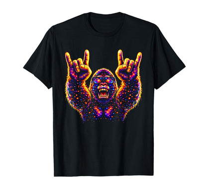 Galaxy Gorilla Sunglasses 80S 90S Rock T-Shirt - Novelty Apparel Unisex - T-Shirt, Sweatshirt, Hoodie