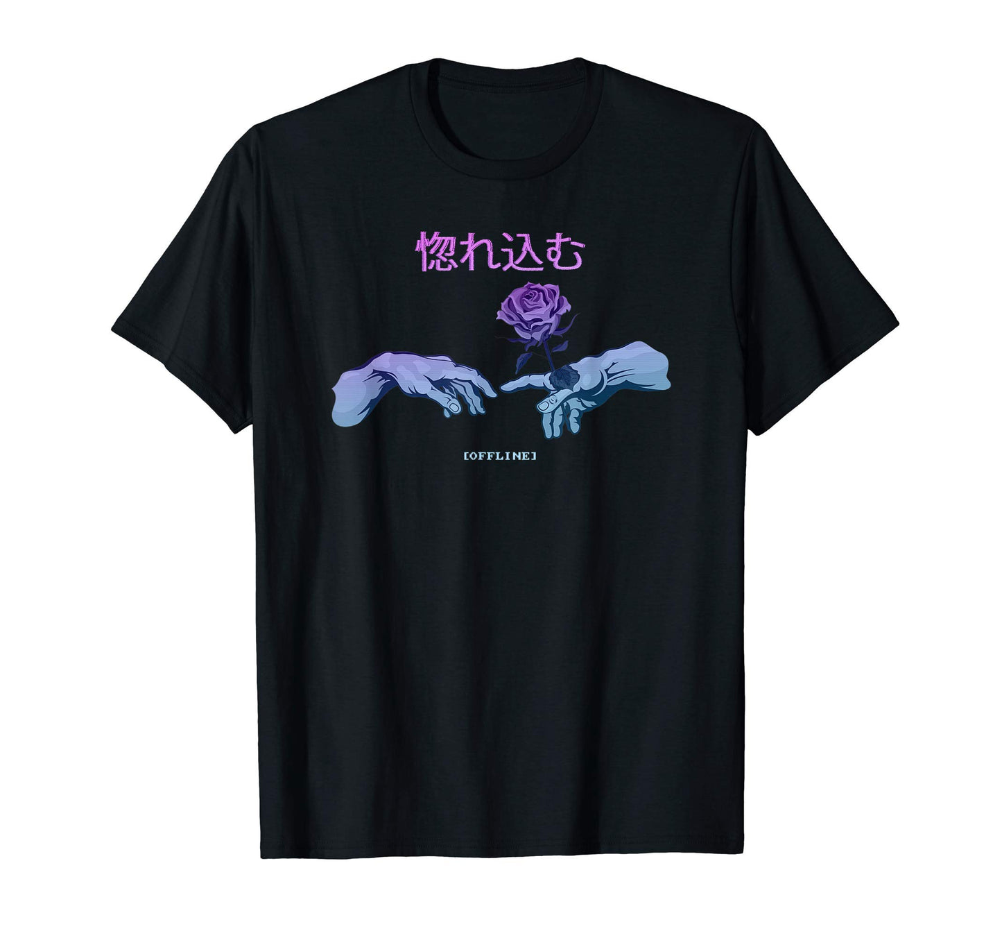 Love Michelangelo Cyber Japan T-Shirt - Minimalist Print Men Women - T-Shirt, Sweatshirt, Hoodie