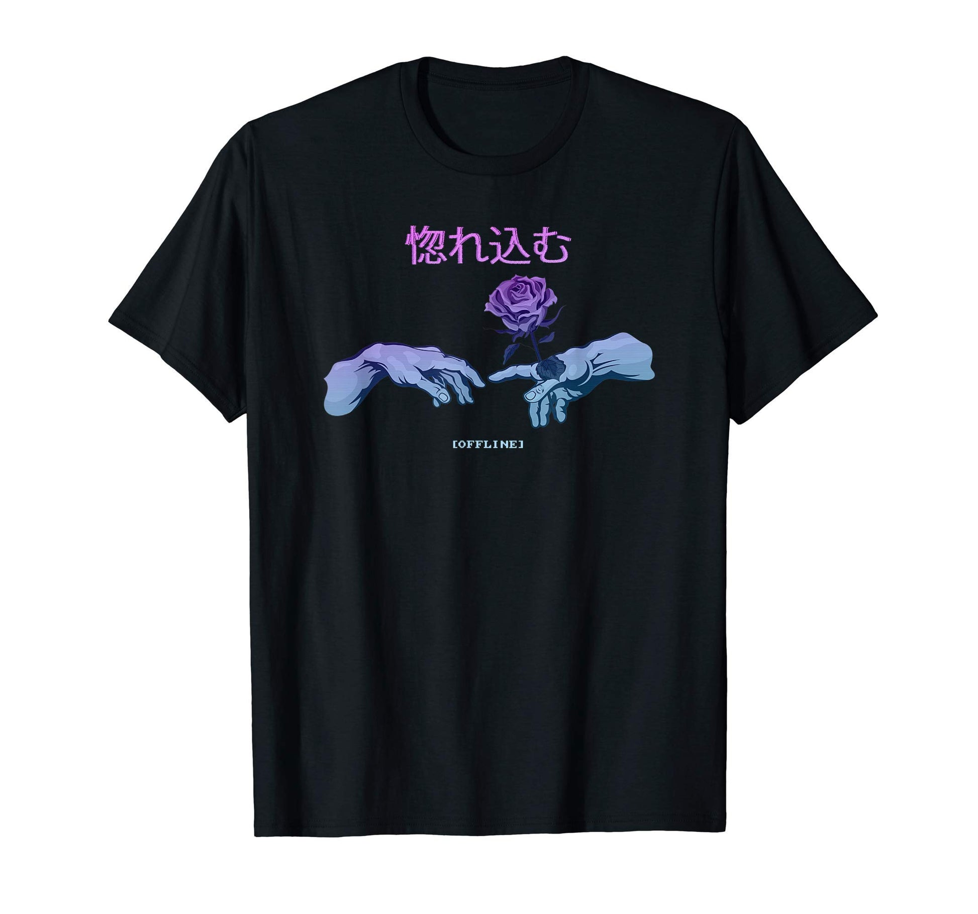 Love Michelangelo Cyber Japan T-Shirt - Minimalist Print Men Women - T-Shirt, Sweatshirt, Hoodie