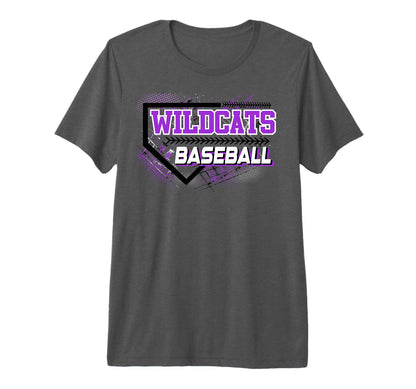 Wildcats Baseball Mom Sports Game Day T-Shirt - Custom Art Print Men Women - T-Shirt, Sweatshirt, Hoodie