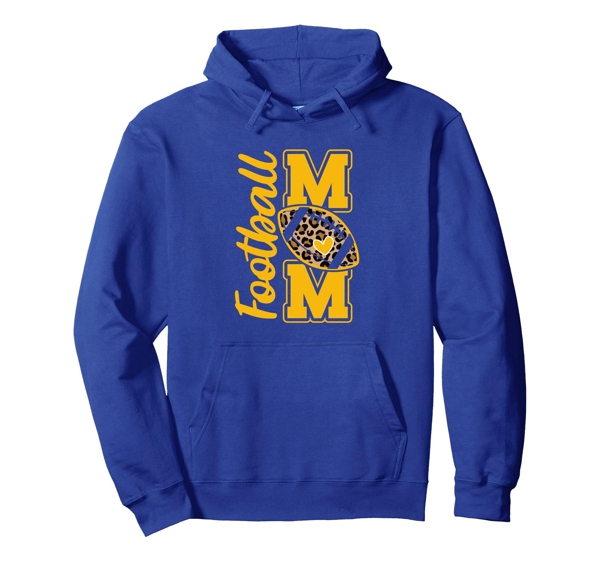 Leopard Royal Blue And Yellow High Hoodie - Aesthetic Graphic Men Women - T-Shirt, Sweatshirt, Hoodie