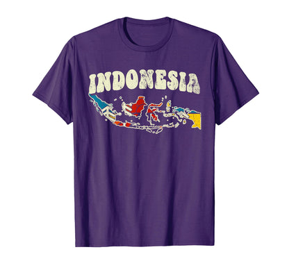 Indonesia Indonesian Country Rainbow T-Shirt - Casual Everyday Wear Unisex - T-Shirt, Sweatshirt, Hoodie