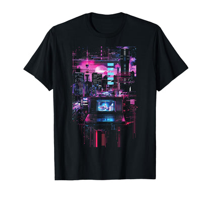 Vaporwave Tokyo Lofi Glitch T-Shirt - Streetwear Style for Adults - T-Shirt, Sweatshirt, Hoodie