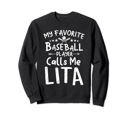 My Favorite Baseball Player Calls Me Sweatshirt - Graphic Print Unisex - T-Shirt, Sweatshirt, Hoodie