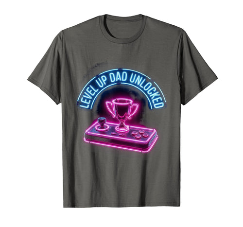 Level Up Dad Unlocked Best Dad Ever T-Shirt - Graphic Print Unisex - T-Shirt, Sweatshirt, Hoodie
