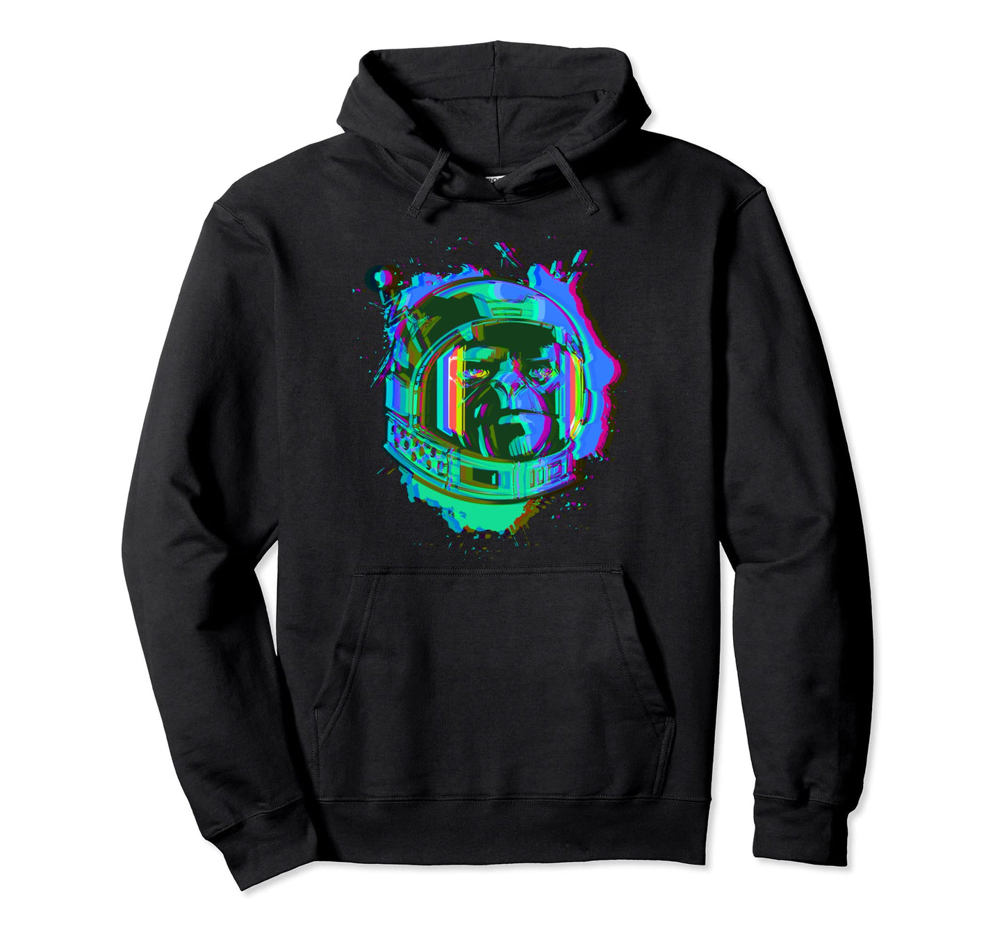 Cosmic Chimpanzee Astronaut Space Hoodie - Custom Art Print Unisex - T-Shirt, Sweatshirt, Hoodie