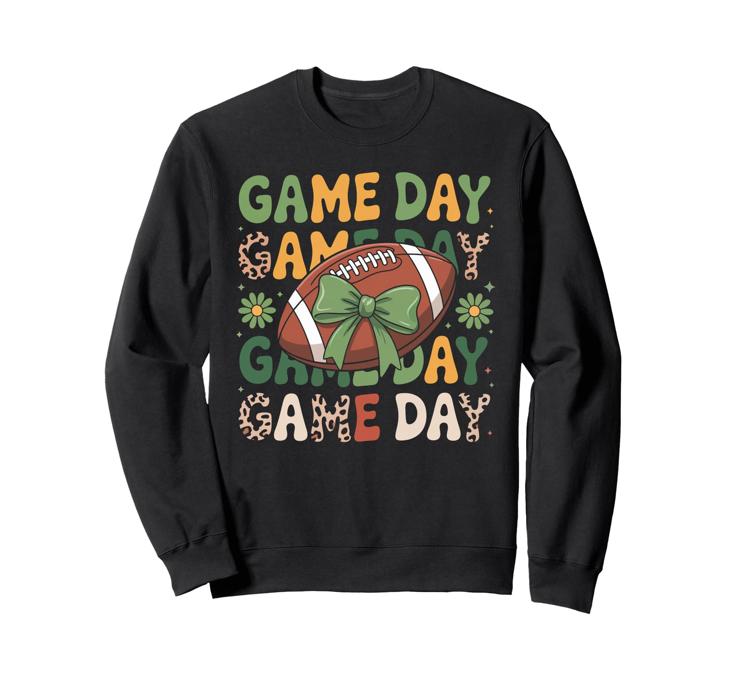 Leopard Football Mom And Fans Sweatshirt - Trendy Graphic Men Women - T-Shirt, Sweatshirt, Hoodie