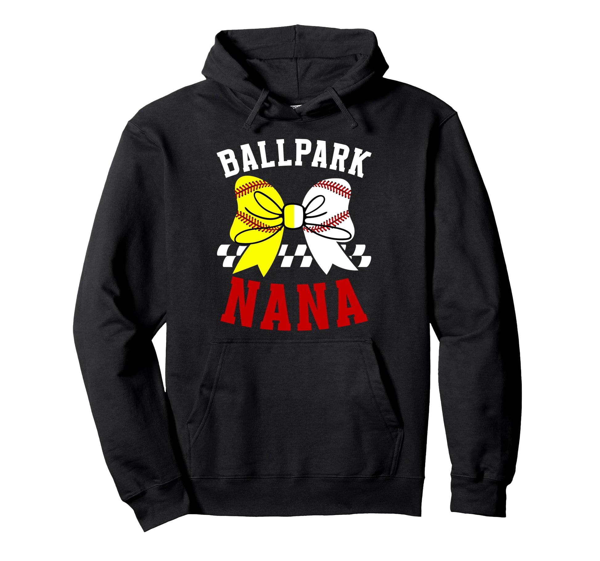 Ballpark Nana Grandma Softball Hoodie - Fun Novelty Design Men Women - T-Shirt, Sweatshirt, Hoodie