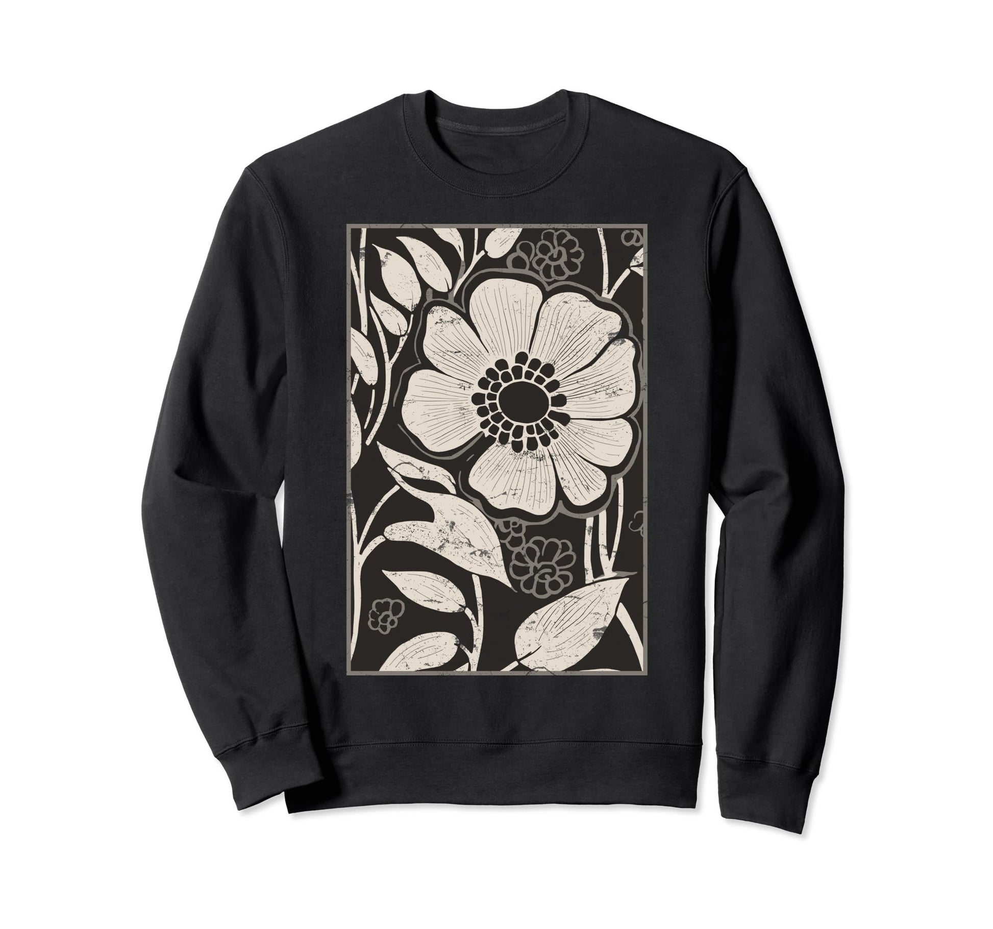 Bohobloom Vibe Boho Art Floral Sweatshirt - Casual Everyday Wear for Adults - T-Shirt, Sweatshirt, Hoodie