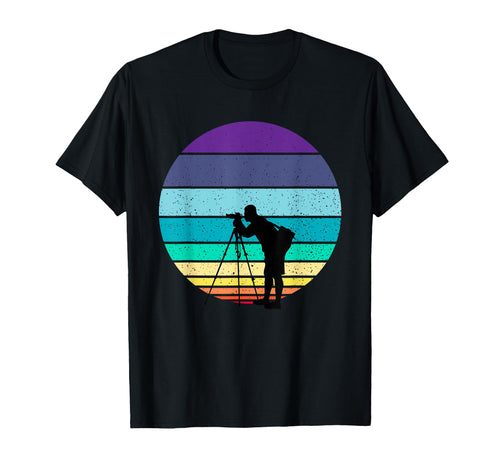 Silhouette Photographer Camera T-Shirt - Novelty Apparel Men Women - T-Shirt, Sweatshirt, Hoodie