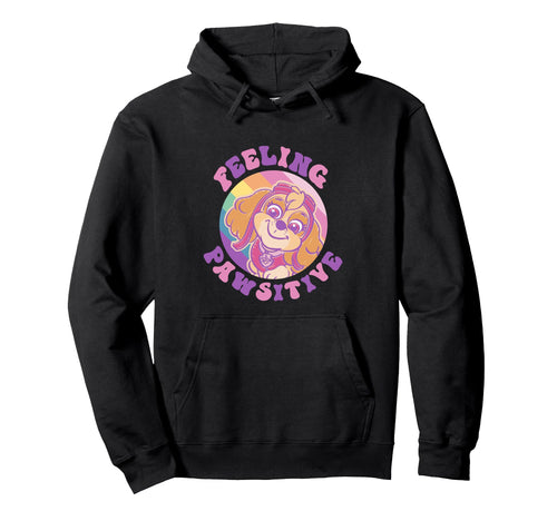 Paw Patrol Feeling Pawsitive Rainbow Circle Hoodie - Novelty Apparel Unisex - T-Shirt, Sweatshirt, Hoodie