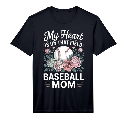 Mens My Heart Is That Field Baseball T-Shirt - Minimalist Print for Adults - T-Shirt, Sweatshirt, Hoodie