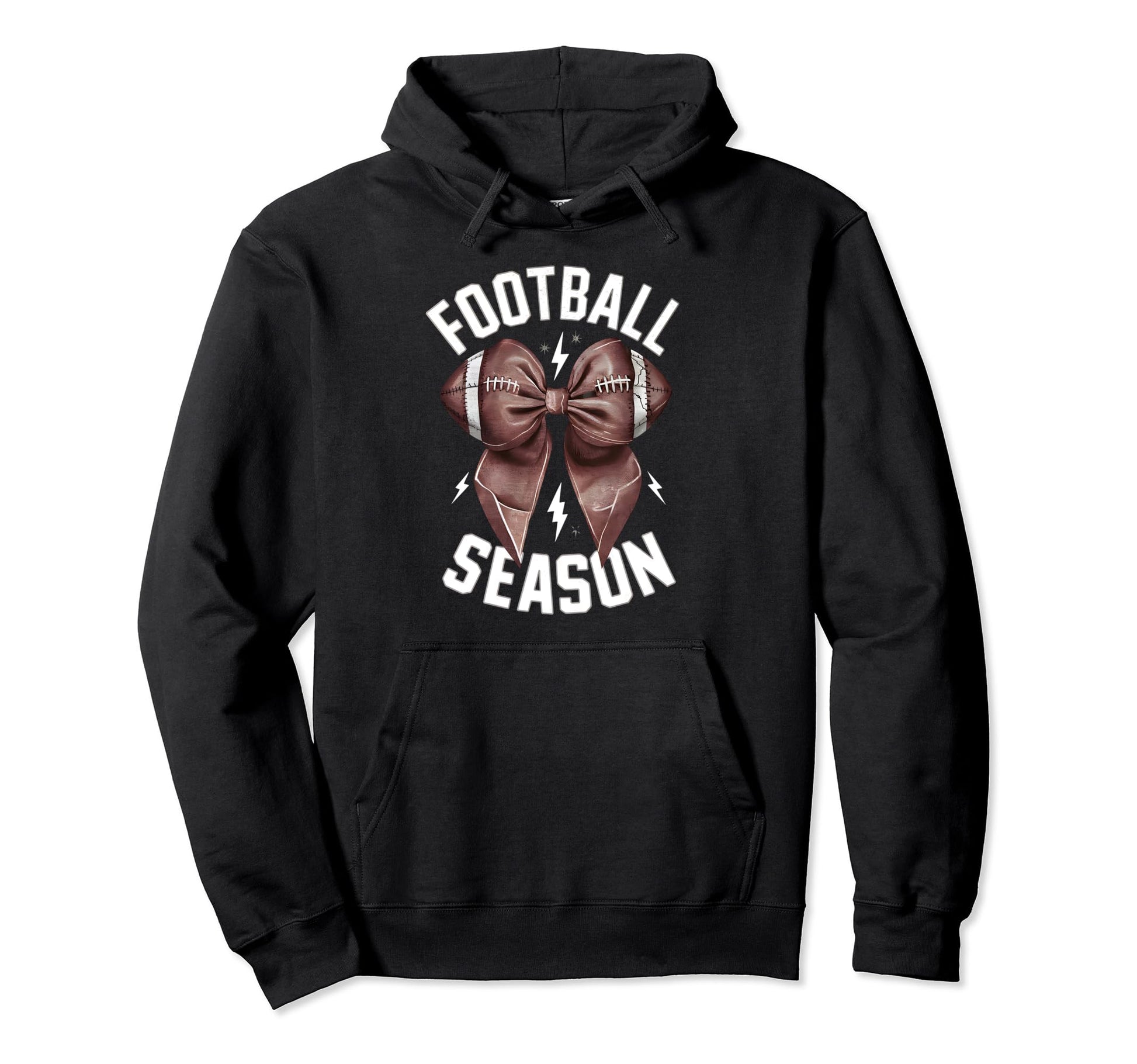 Womens Moms Coquette Bow Football Hoodie - Novelty Apparel for Adults - T-Shirt, Sweatshirt, Hoodie