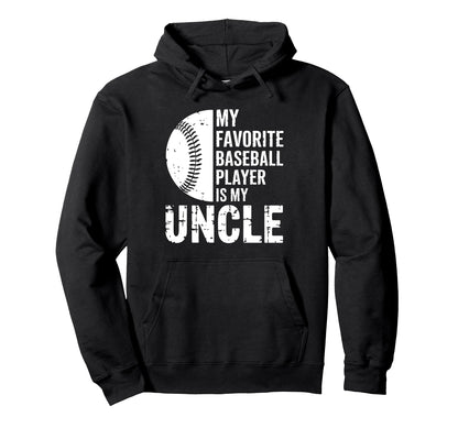 My Favorite Baseball Player Is My Hoodie - Aesthetic Graphic for Adults - T-Shirt, Sweatshirt, Hoodie