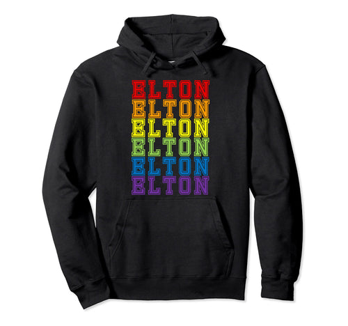 Elton Rainbow Hoodie - Aesthetic Graphic for Adults - T-Shirt, Sweatshirt, Hoodie