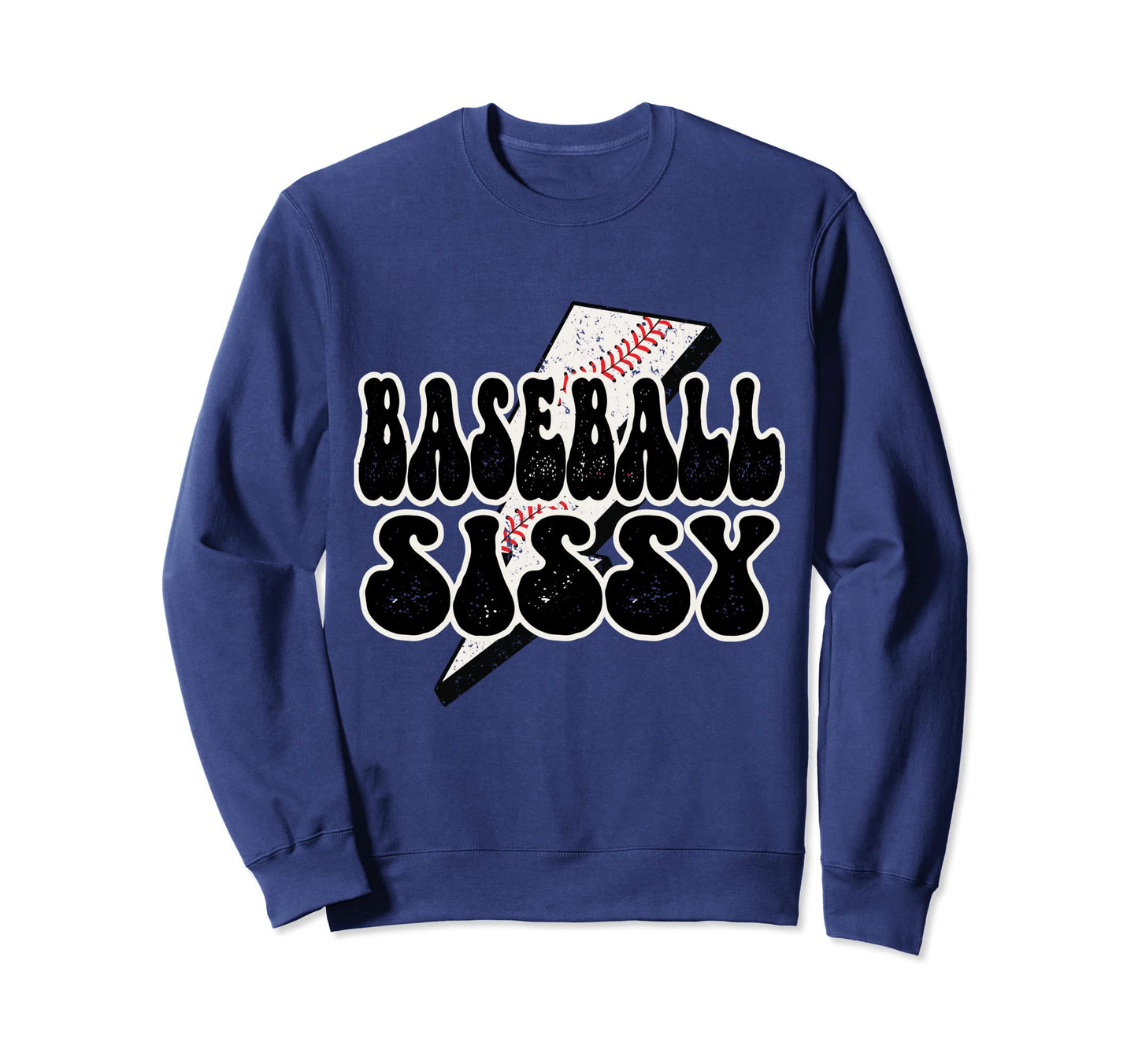 Baseball Bonus Sister Trendy Lightning Sweatshirt - Graphic Print Unisex - T-Shirt, Sweatshirt, Hoodie